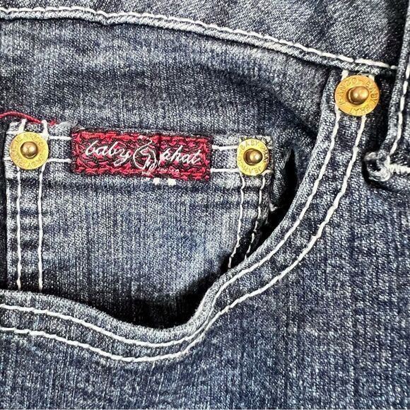 Baby Phat Y2K Embellished Bow Pocket Jeans - Picture 6 of 16